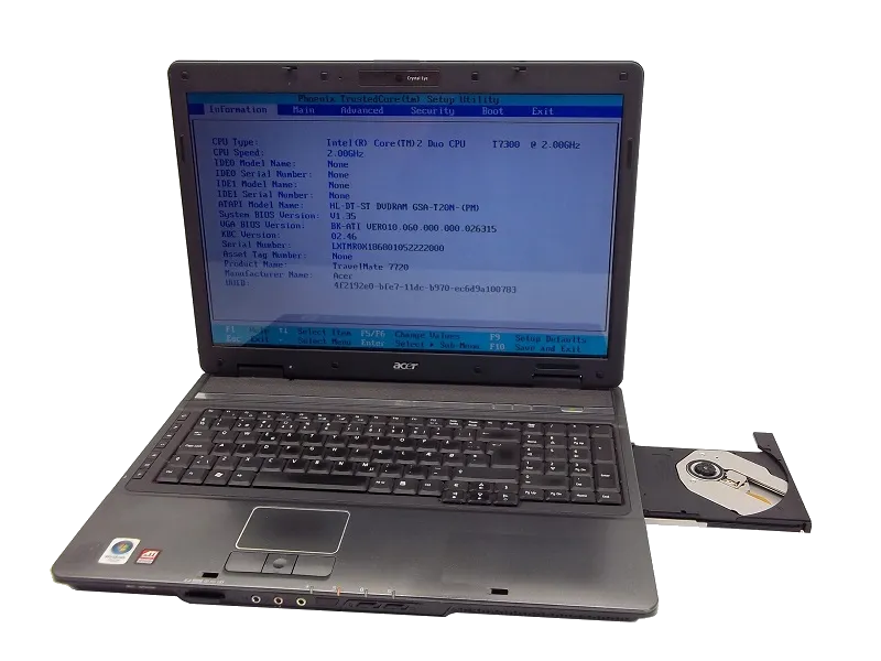 Замена разъема питания Acer TravelMate 7720